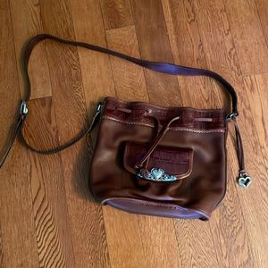 Brighton brown leather shoulder bag. Used in good condition